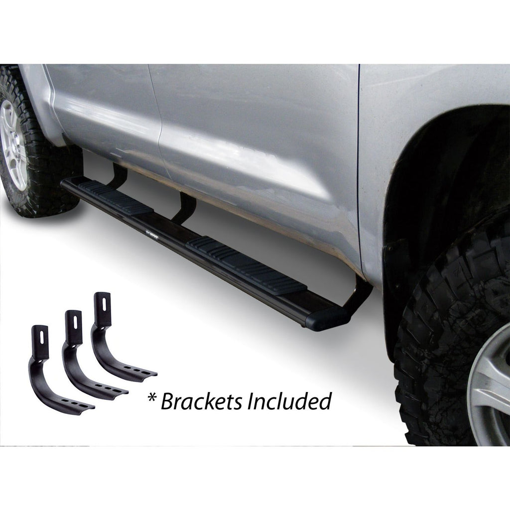 Big Country Truck Accessories 395201800 - 5 WIDESIDER Platinum Side Bars With Mounting Bracket Kit - Textured Black