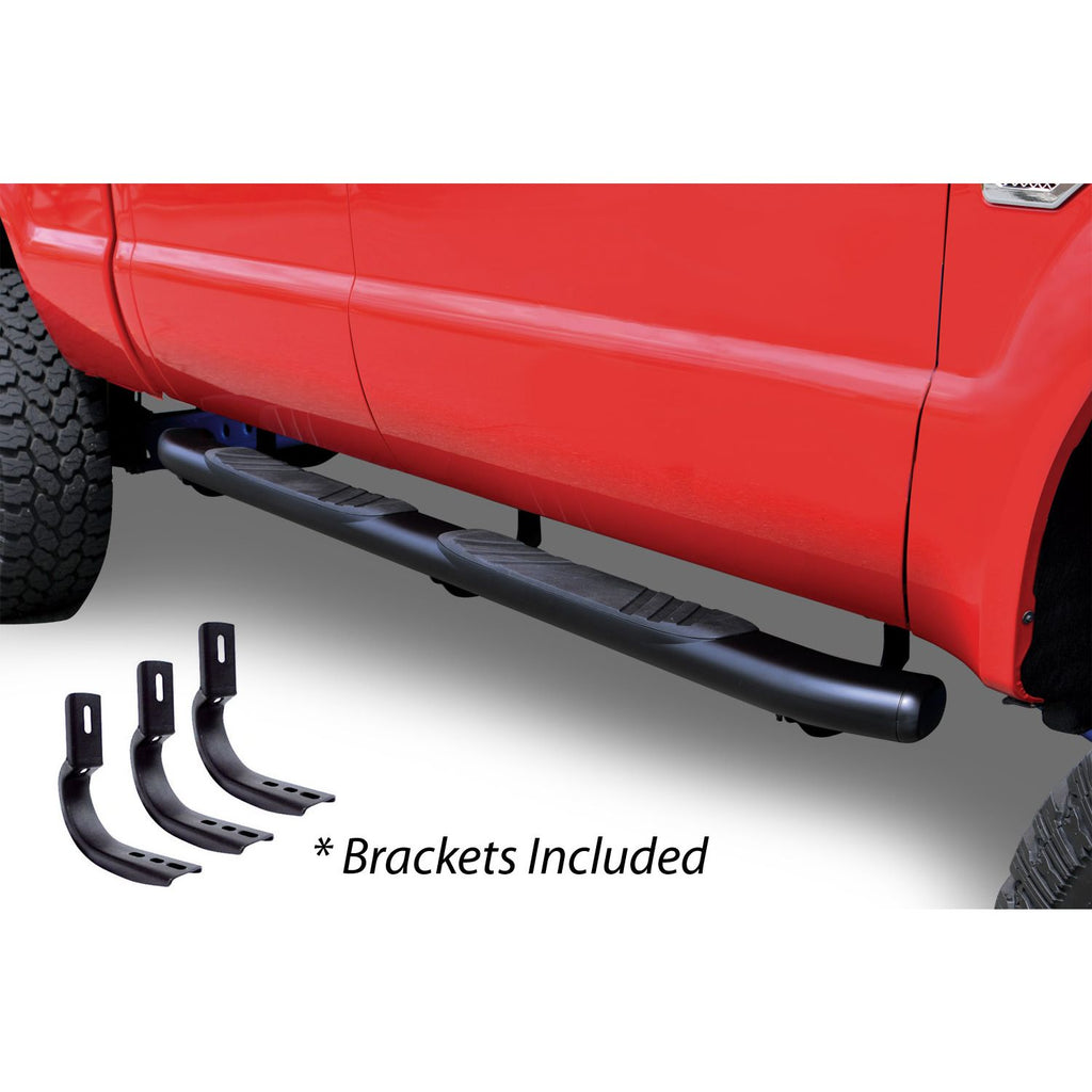 Big Country Truck Accessories 395203871 - 5 WIDESIDER XL Composite Side Steps With Mounting Brackets - Black Powdercoat