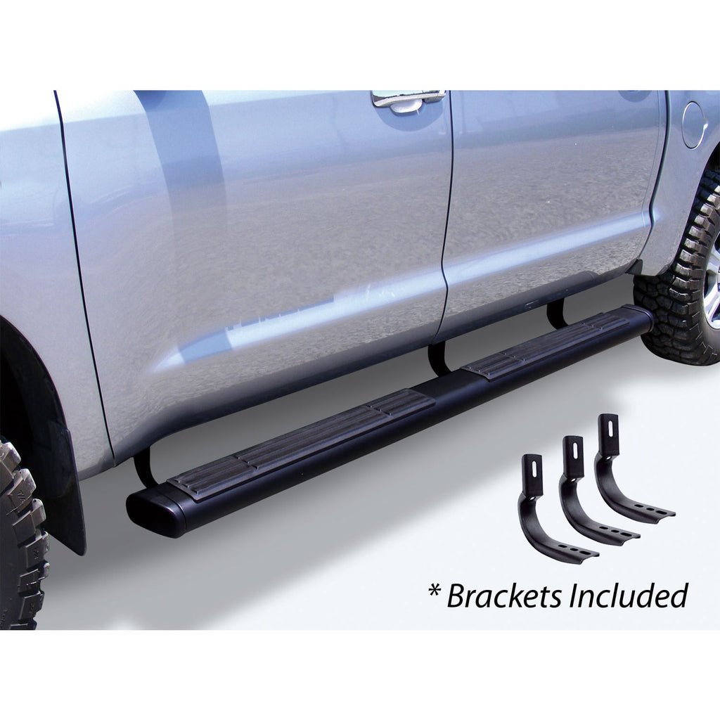 Big Country Truck Accessories 396224809 - 5 WIDESIDER XL Composite Side Steps With Mounting Brackets - Black Powdercoat