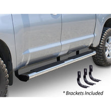 Load image into Gallery viewer, Big Country Truck Accessories 396188876 - 6 WIDESIDER Platinum Side Bars With Mounting Bracket Kit - Polished Stainless Steel