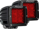 Rigid Industries D-SERIES DIFFUSED REAR FACING HIGH/LOW SM RED SET OF 2 90153
