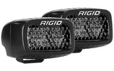 Rigid Industries SR-M SERIES PRO SPOT DIFFUSED MIDNIGHT SURFACE MOUNT PAIR 902513BLK