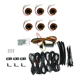 Cyclone V2 LED - Rock Light - 6-Light System - Amber - 5W Flood Beam