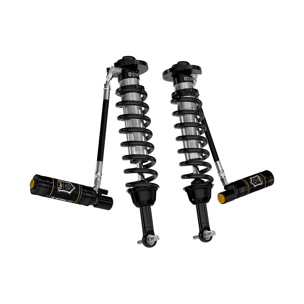 ICON 2021-2023 Ford F-150 4WD/Tremor, 3.5-4.5/2.5-3 Lift, Front 2.5 VS Remote Reservoir with CDEV Coilovers, Pair