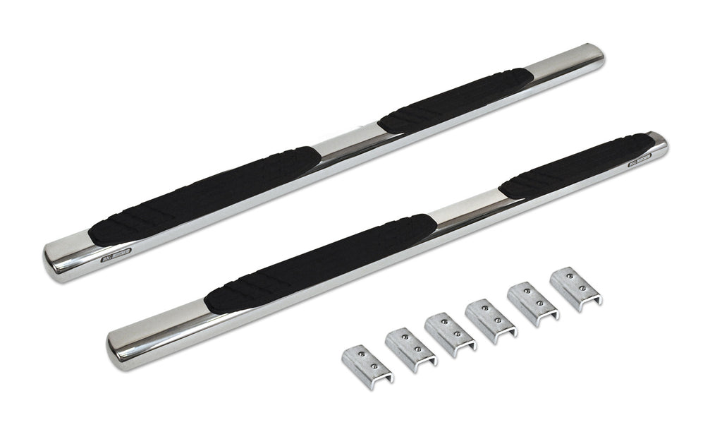 Big Country Truck Accessories 394076806 - 4 WIDESIDER Platinum Side Bars With Mounting Bracket Kit - Polished Stainless Steel