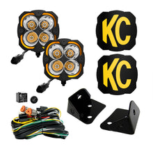 Load image into Gallery viewer, KC Hilites FLEX ERA 4 - 2-Light System - Pillar Mount - 80W Spot Beam - for Jeep JK