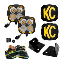 Load image into Gallery viewer, KC Hilites FLEX ERA 4 - 2-Light System - Pillar Mount - 80W Combo Beam - for Jeep JK