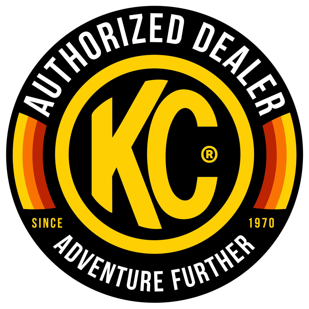 KC Hilites 8 in Decal - Authorized KC Dealer