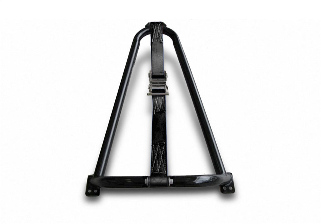 N-Fab Gloss Black Bed Mounted Tire Carrier w/Black Strap BM1TCBK