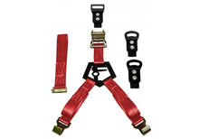 Load image into Gallery viewer, N-Fab Gloss Black Bed Mounted Rapid Strap Tire Carrier w/Red Strap BM1TSRD