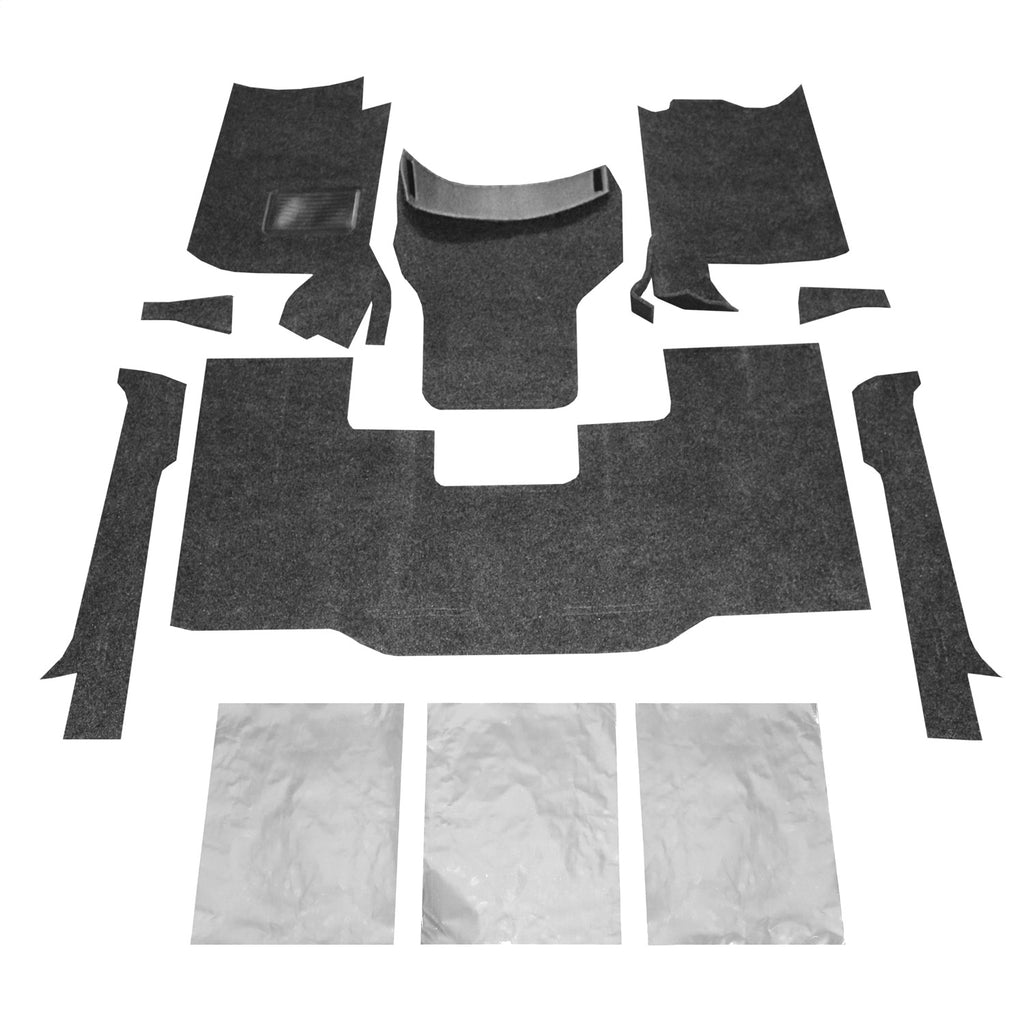 BedRug JEEP BEDRUG 76-95 JEEP CJ-7/YJ FRONT KIT 8PC FLOOR KIT (INCLUDES HEAT SHIELDS) BRCYJ76F