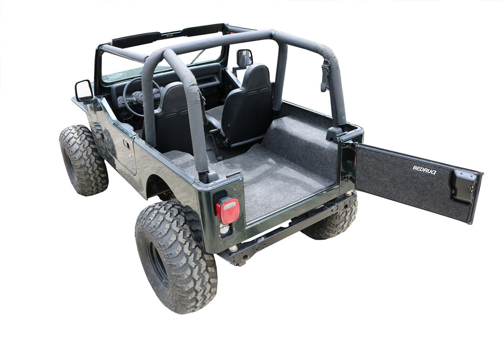 BedRug JEEP BEDRUG 87-95 JEEP YJ REAR KIT 4 PC CARGO KIT (INC TLGTE/CARGO LINER) BRYJ87R