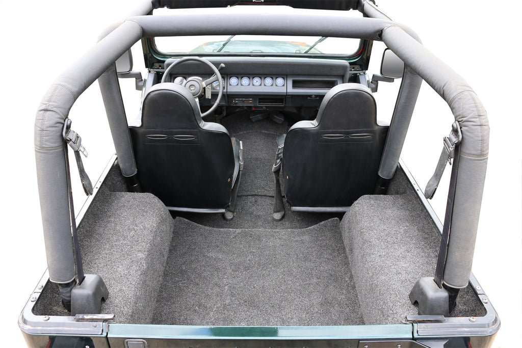 BedRug JEEP BEDRUG 87-95 JEEP YJ REAR KIT 4 PC CARGO KIT (INC TLGTE/CARGO LINER) BRYJ87R