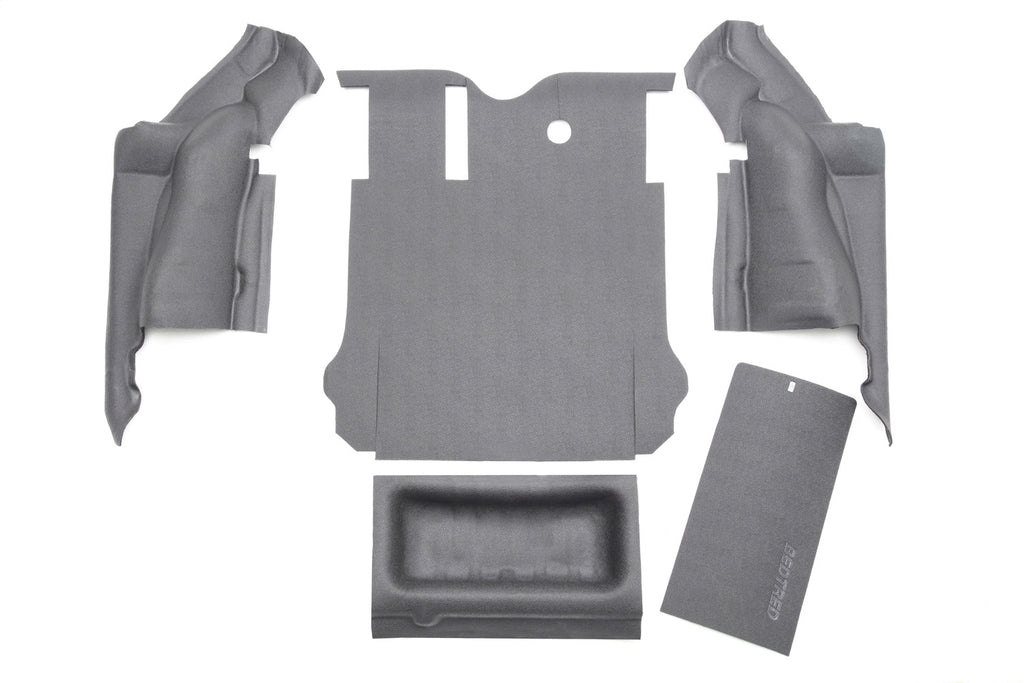 BedRug JEEP BEDTRED 07-10 JK UNLTD 4DR RR 5PC CARGO KIT (INC TLGTE/TUB LINER) BTJK07R4