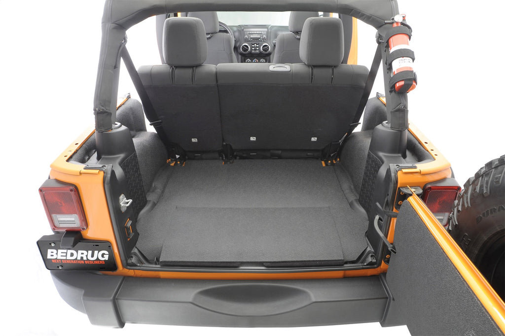 BedRug JEEP BEDTRED 07-10 JK UNLTD 4DR RR 5PC CARGO KIT (INC TLGTE/TUB LINER) BTJK07R4