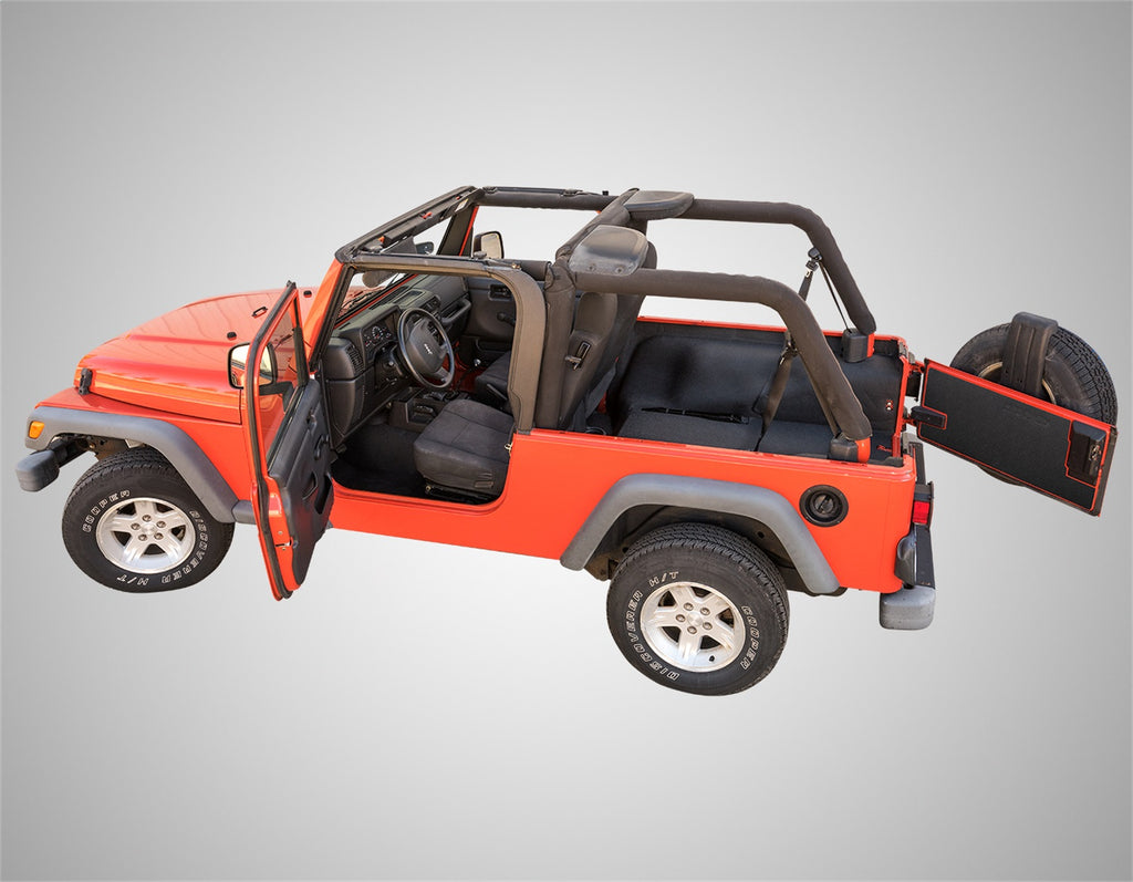 BedRug JEEP BEDTRED 03-06 JEEP LJ UNLTD REAR 4PC CARGO KIT (INC TLGTE/TUB LINER) BTLJ04R