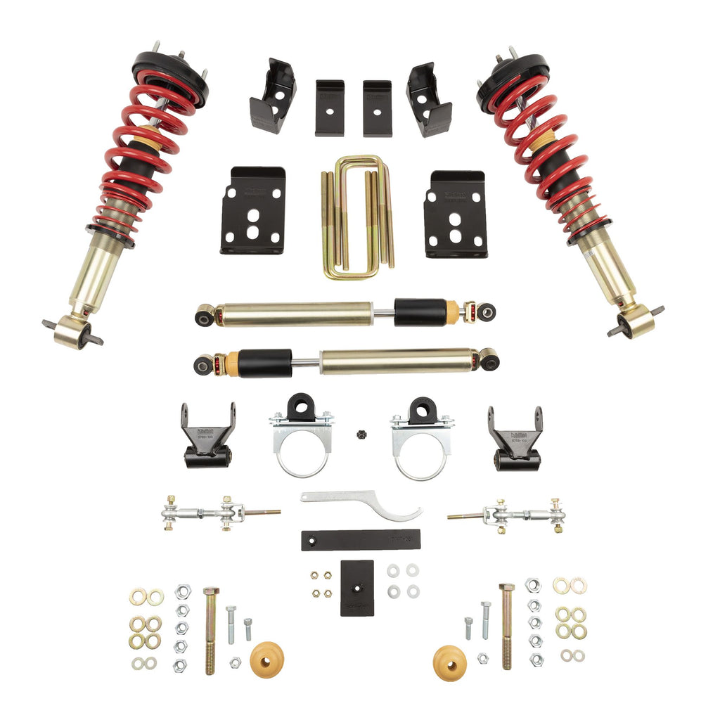 BELLTECH 1000SPAC PERF COILOVER KIT + Complete Kit Inc. Damping/Height Adjustable Front Coilovers 2015-2020 Ford F150 2WD/4WD (All Cabs)