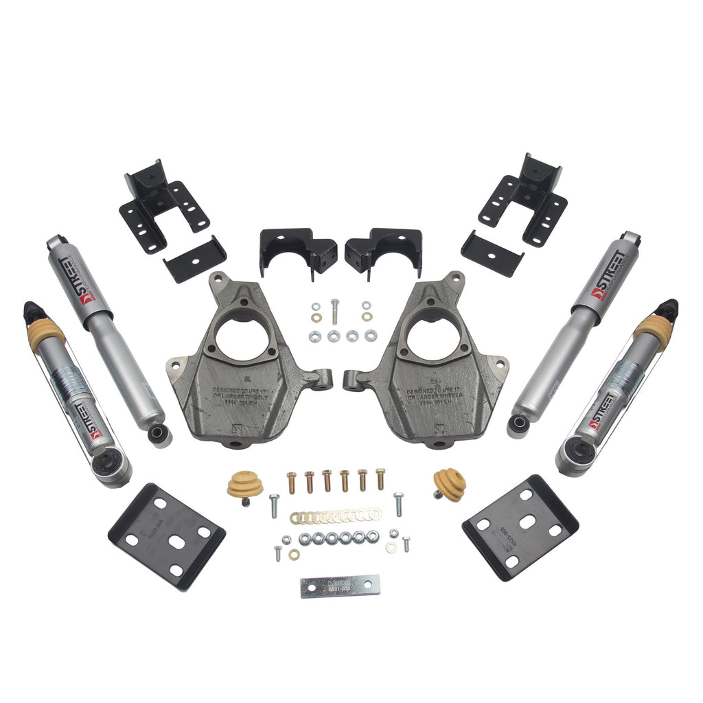 BELLTECH 1014SP LOWERING KITS  Front And Rear Complete Kit W/ Street Performance Shocks 2016.5-2018 Chevrolet Silverado/Sierra ALL CAB 2WD 3-4F/5-6R