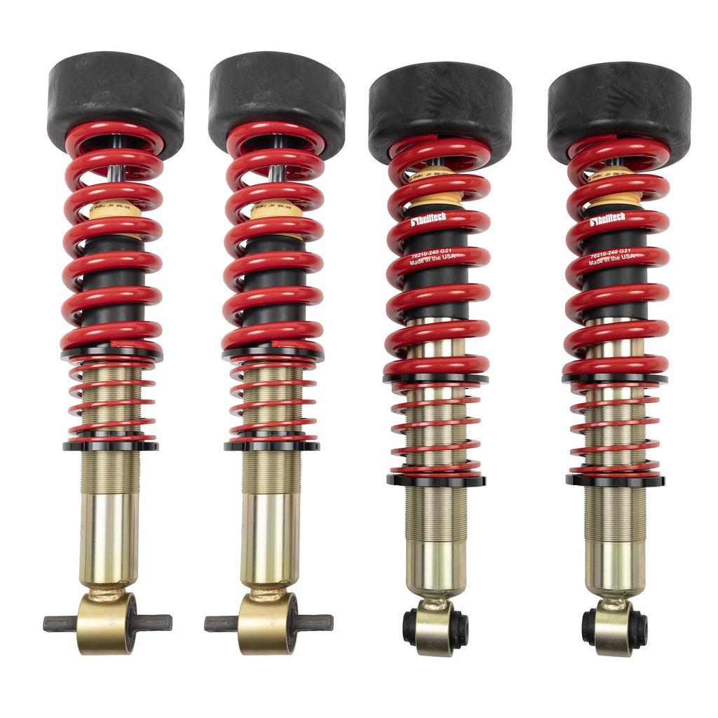 Belltech 1035SPC PERF COILOVER KIT Complete Kit Inc. Front and Rear Height Adjustable Coilovers 2021+ GM Suburban / Yukon XL 2WD/4WD Long Wheelbase