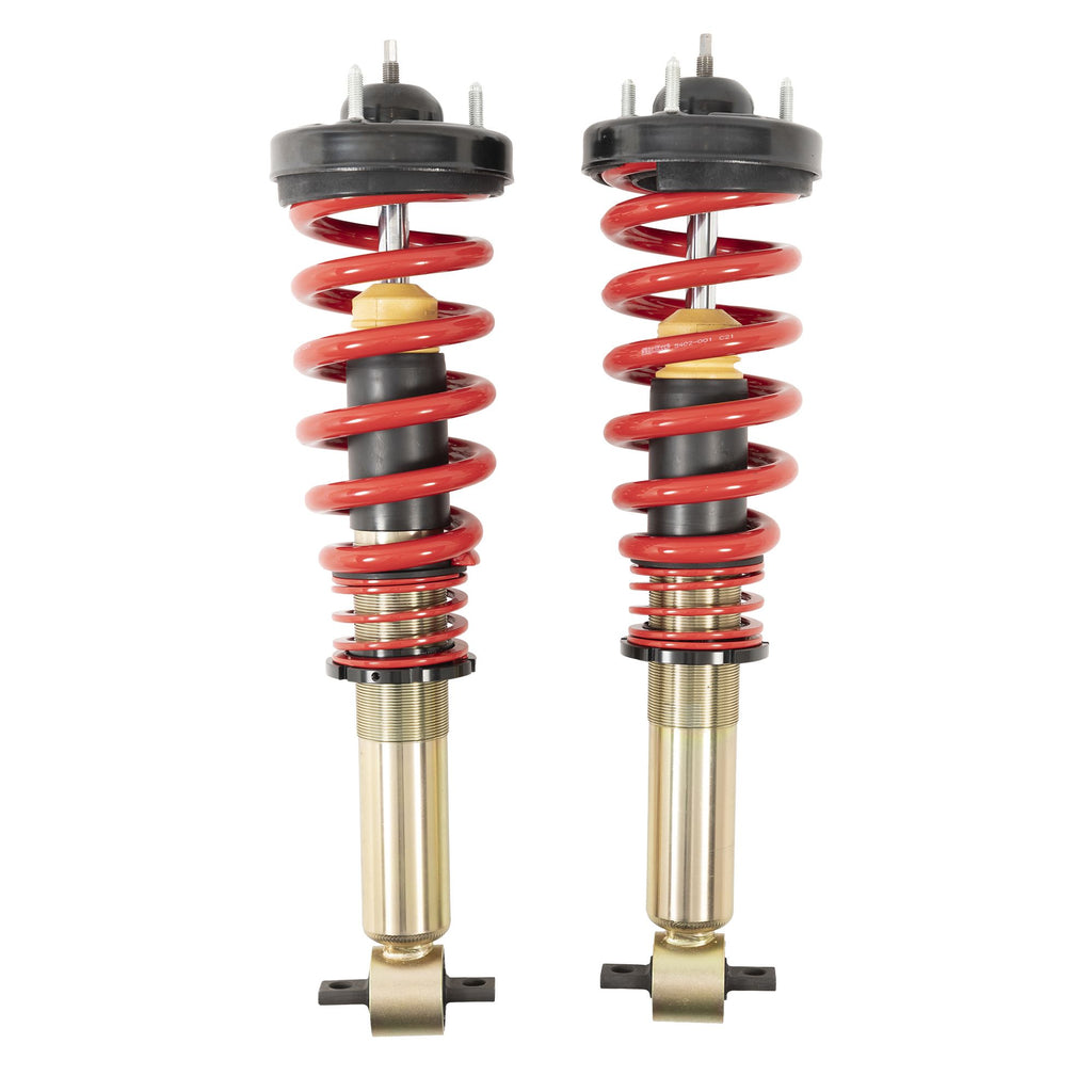 BELLTECH 1054SPC PERF COILOVER KIT Complete Kit Inc. Height Adjustable Front Coilovers 2021+ Ford F-150 4WD -1in. to -3.5in.F / -5.5in.R