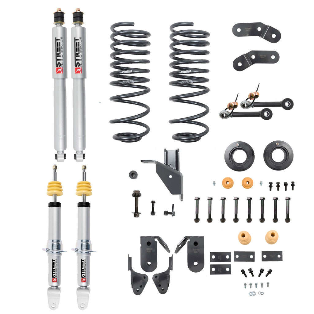 Belltech 1063SP LOWERING KIT Front And Rear Complete Kit W/ Street Performance Shocks 2019+ RAM 1500 2WD/4WD 1-3In. Front / 4-5In. Rear