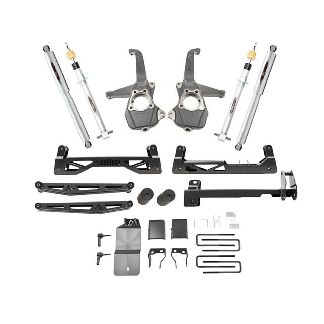 BELLTECH 150210TP LIFT KIT 6 IN. LIFT KIT INC. FRONT AND REAR TRAIL PERFORMANCE STRUTS/SHOCKS 2019-2023 SILVERADO / SIERRA 4WD 6 IN. LIFT