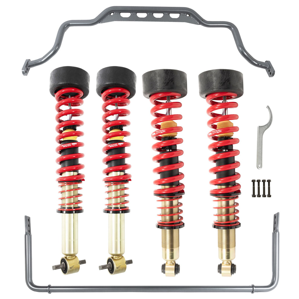 Belltech 150222HK LEVELING KIT Complete Kit Inc. Height Adjustable Coilovers w/ Swaybar Set 2021+ GM Tahoe / Yukon 2WD/4WD