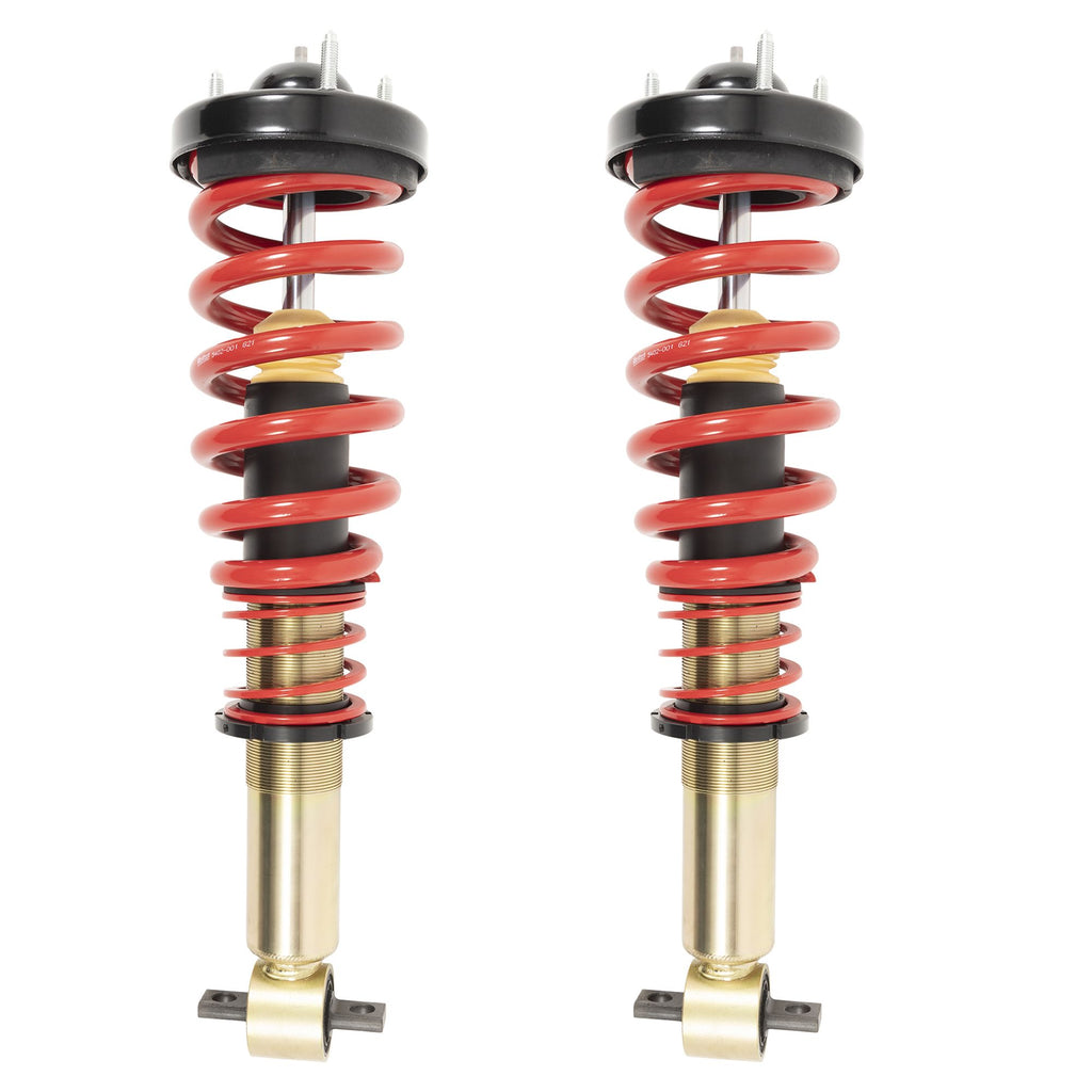 BELLTECH 15028 COILOVER KIT Factory Preset Fixed Damping, -1in. to -3.5in. Height Adjustable Drop 2021 Ford F-150 2WD (All Cabs) 0-3in. Lowering