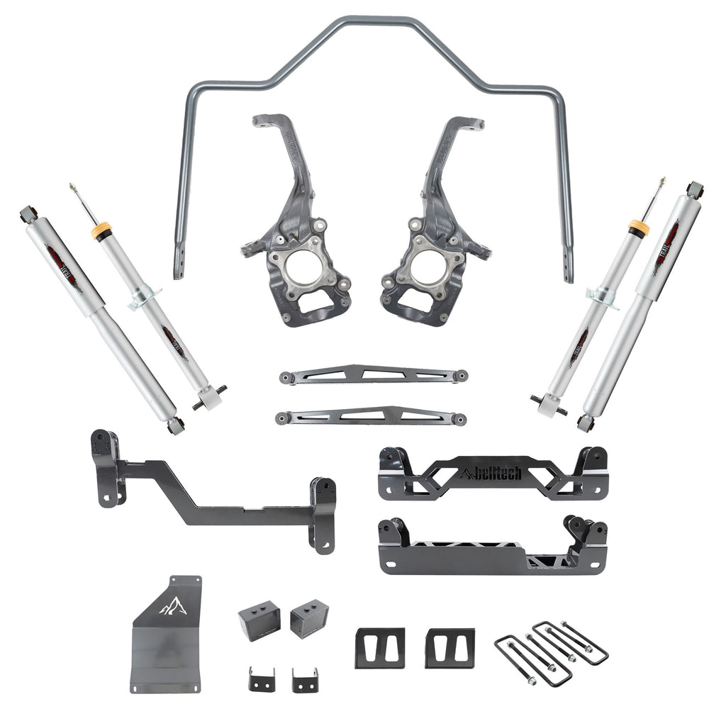 BELLTECH 152501TPS LIFT KIT 6in.-7in. Lift Kit Inc. Front and Rear Trail Performance Struts/Shocks 2015-2020 Ford F150 4WD (All Cabs) Short Bed 6in.-7in. Lift Kit W/ Trail Performance Shocks