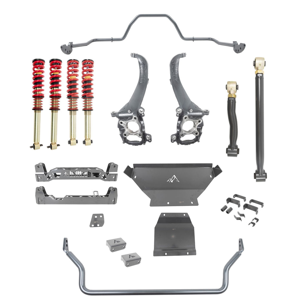 BELLTECH 152602HK LIFT KIT 4-7.5IN. LIFT KIT INC. FRONT AND REAR TRAIL PERFORMANCE COILOVERS 2021+ FORD BRONCO 4WD EXC. WILDTRAK AND FIRST EDITION (SASQUATCH PACKAGE)