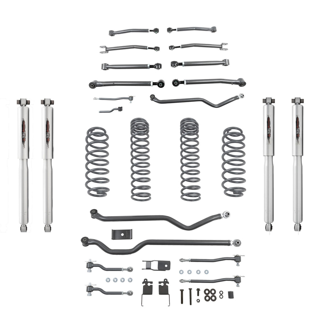 BELLTECH 153204TP LIFT KIT 4IN. LIFT KIT INC. FRONT AND REAR TRAIL PERFORMANCE SHOCKS 2021+ WRANGLER RUBICON JL DIESEL 3.0L (4-DOOR)