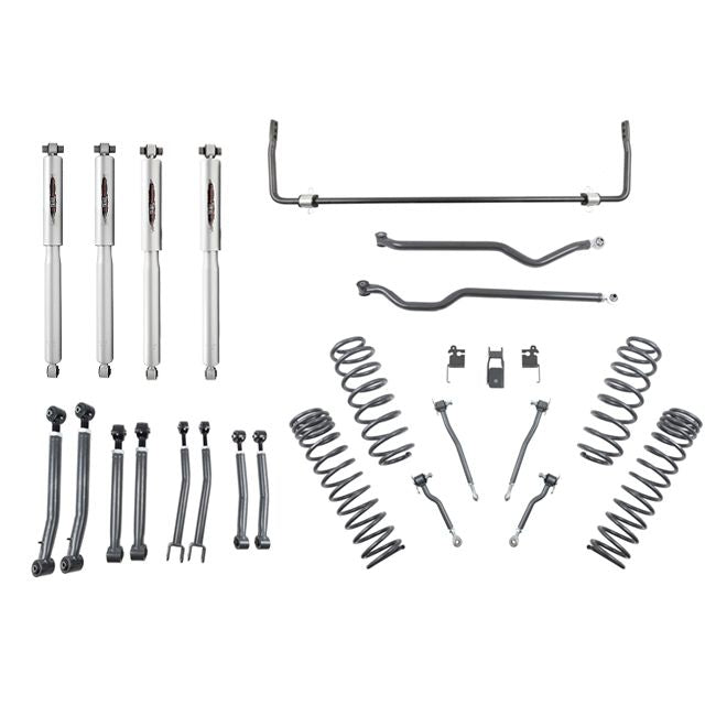 BELLTECH 153205TPS LIFT KIT 4 IN. LIFT KIT INC. FRONT AND REAR TRAIL PERFORMANCE STRUTS/SHOCKS 2018+ WRANGLER RUBICON JL 4DR 4 IN. LIFT