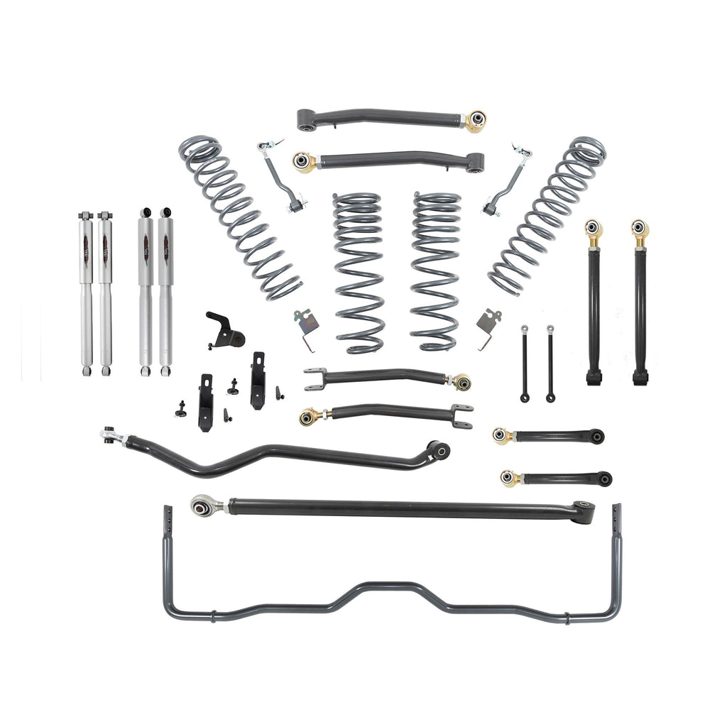 BELLTECH 153206TPS LIFT KIT 4IN. LIFT KIT INC. FRONT AND REAR TRAIL PERFORMANCE STRUTS/SHOCKS 2020+ JEEP GLADIATOR RUBICON JT 4DR 4IN. LIFT