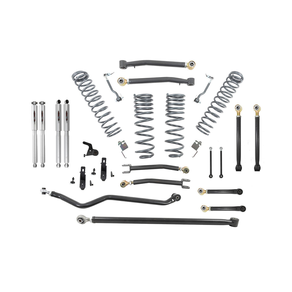 BELLTECH 153206TP LIFT KIT 4IN. LIFT KIT INC. FRONT AND REAR TRAIL PERFORMANCE STRUTS/SHOCKS 2020+ JEEP GLADIATOR RUBICON JT 4DR 4IN. LIFT