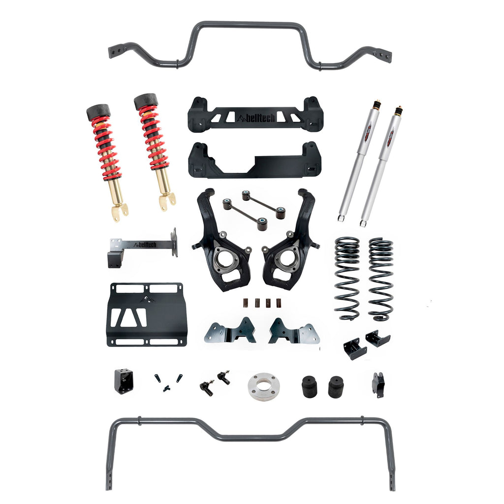 BELLTECH 153712HK LIFT KIT 6-8IN. LIFT KIT INC. FRONT AND REAR TRAIL PERFORMANCE COILOVERS/SHOCKS 2019-2023 RAM 1500 4WD (ALL CABS) 6-8IN. LIFT