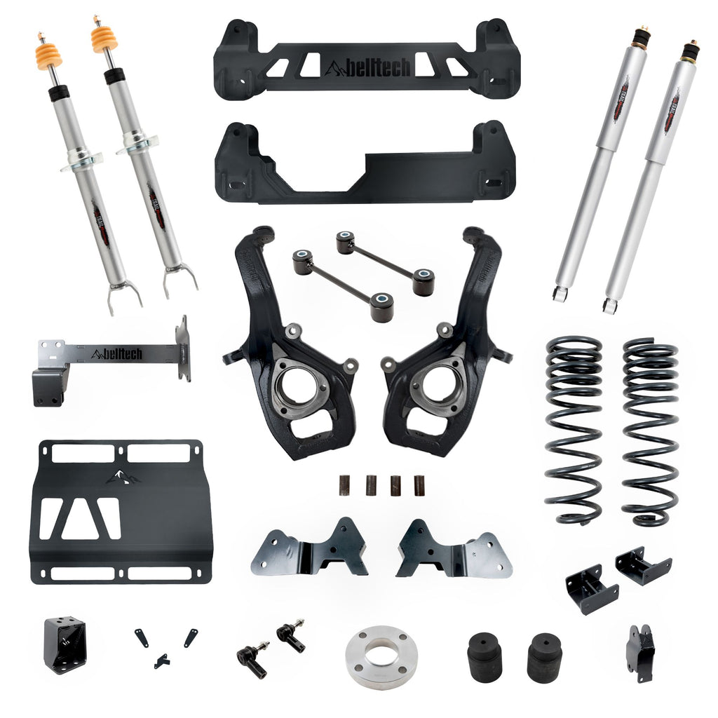 BELLTECH 153712TP LIFT KIT 6-8IN. LIFT KIT INC. FRONT AND REAR TRAIL PERFORMANCE STRUTS/SHOCKS 2019-2023 RAM 1500 4WD (ALL CABS) 6-8IN. LIFT