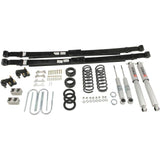 BELLTECH 605SP LOWERING KITS  Front And Rear Complete Kit W/ Street Performance Shocks 2004-2012 Chevrolet Colorado/Canyon (Std Cab) Z85 suspension 3 in. or 4 in. F/5 in. R drop W/ Street Performance Shocks