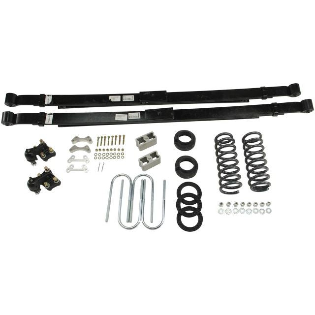 BELLTECH 605 LOWERING KITS  Front And Rear Complete Kit W/O Shocks 2004-2012 Chevrolet Colorado/Canyon (Std Cab) Z85 suspension 3 in. or 4 in. F/5 in. R drop W/O Shocks