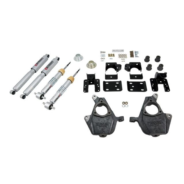 BELLTECH 647SP LOWERING KITS  Front And Rear Complete Kit W/ Street Performance Shocks 2007-2013 Chevrolet Silverado/Sierra (All Cabs) 0 in. to -4 in. F/5 in. or 6 in. R drop W/ Street Performance Shocks