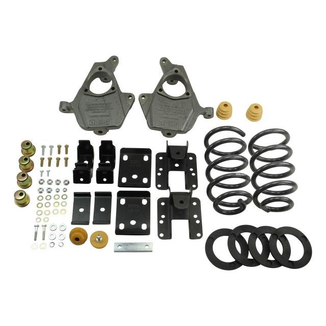 BELLTECH 652 LOWERING KITS  Front And Rear Complete Kit W/O Shocks 2007-2013 Chevrolet Silverado/Sierra (Ext Cab & Crew Cab) 3 in. or 4 in. F/5 in. or 6 in. R drop W/O Shocks