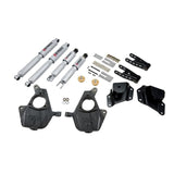 BELLTECH 655SP LOWERING KITS  Front And Rear Complete Kit W/ Street Performance Shocks 2005-2006 Chevrolet Silverado/Sierra (Std Cab, w/ Factory Front Torsion bar) 2 in. F/4 in. R drop W/ Street Performance Shocks