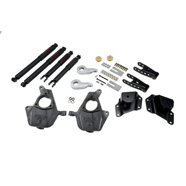 BELLTECH 656ND LOWERING KITS  Front And Rear Complete Kit W/ Nitro Drop 2 Shocks 2005-2006 Chevrolet Silverado/Sierra (Std Cab, w/ Factory Front Torsion bar) 3 in. or 4 in. F/4 in. R drop W/ Nitro Drop II Shocks