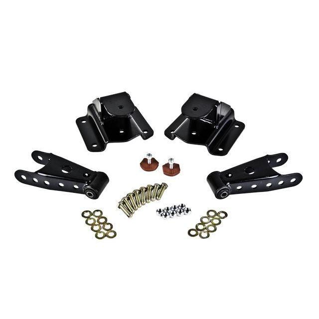 BELLTECH 6580 SHACKLE & HANGER KIT 4 in. Drop Leaf Spring Shackle & Hanger Kit (Front Hanger/Rear Shackle)  1994-1999 Dodge Ram 1500 Std Cab 8 cyl. (all exc. Long bed) 4 in. Rear Drop