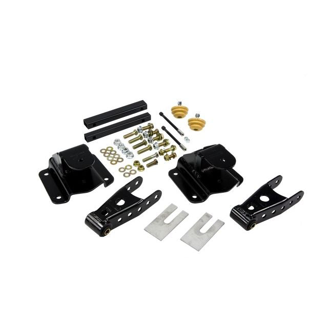 BELLTECH 6584 SHACKLE & HANGER KIT 4 in. Drop Leaf Spring Shackle & Hanger Kit (Front Hanger/Rear Shackle)  1994-1999 Dodge Ram 1500 Ext Cab 8 cyl. (all exc. Long bed) 4 in. Rear Drop