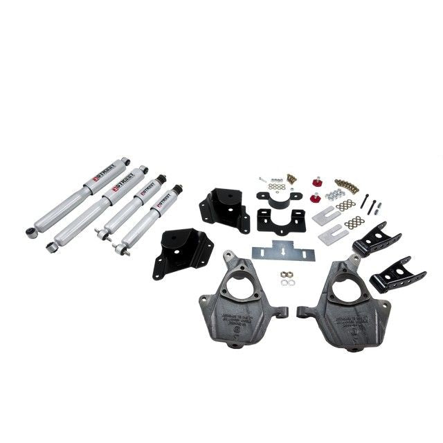 BELLTECH 658SP LOWERING KITS  Front And Rear Complete Kit W/ Street Performance Shocks 1999-2006 Chevrolet Silverado/Sierra (Ext Cab) 2 in. F/3 in. R drop W/ Street Performance Shocks