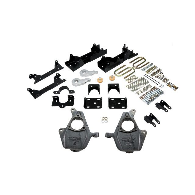 BELLTECH 662 LOWERING KITS  Front And Rear Complete Kit W/O Shocks 2005-2006 Chevrolet Silverado/Sierra (Ext Cab, w/ Factory Front Torsion bar) 3 in. or 4 in. F/6 in. R drop W/O Shocks