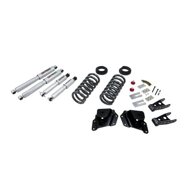 BELLTECH 663SP LOWERING KITS  Front And Rear Complete Kit W/ Street Performance Shocks 1999-2006 Chevrolet Silverado/Sierra (Std Cab) 2 in. or 3 in. F/3 in. R drop W/ Street Performance Shocks