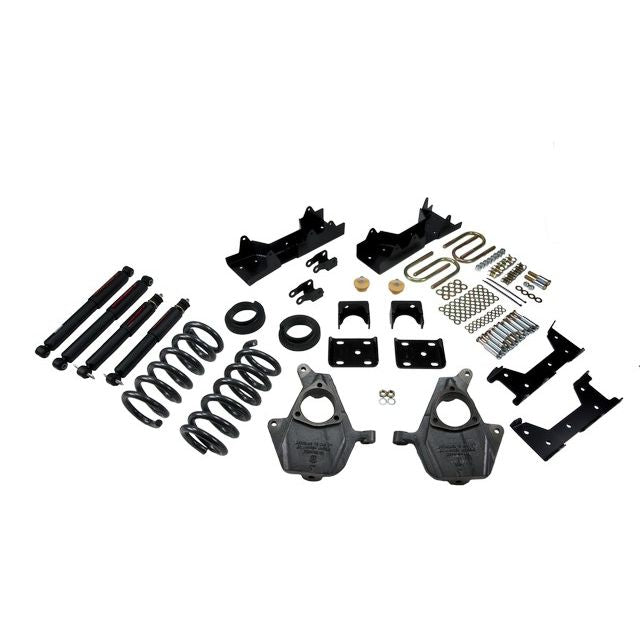 BELLTECH 665ND LOWERING KITS  Front And Rear Complete Kit W/ Nitro Drop 2 Shocks 1999-2000 Chevrolet Silverado/Sierra (Std Cab) 4 in. or 5 in. F/6 in. R drop W/ Nitro Drop II Shocks