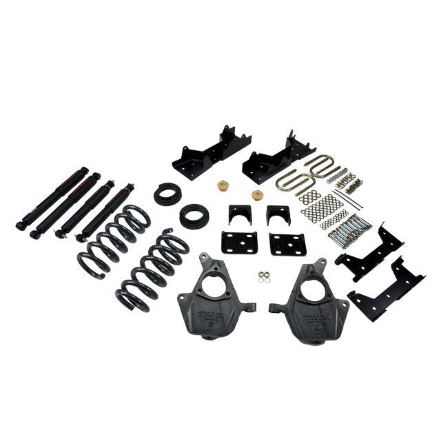 BELLTECH 667ND LOWERING KITS  Front And Rear Complete Kit W/ Nitro Drop 2 Shocks 2001-2006 Chevrolet Silverado/Sierra (Std Cab) 4 in. or 5 in. F/6 in. R drop W/ Nitro Drop II Shocks