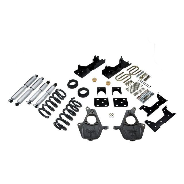 BELLTECH 667SP LOWERING KITS  Front And Rear Complete Kit W/ Street Performance Shocks 2001-2006 Chevrolet Silverado/Sierra (Std Cab) 4 in. or 5 in. F/6 in. R drop W/ Street Performance Shocks